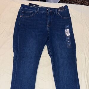 Express Women’s Skinny Jeans - Dark Blue Denim